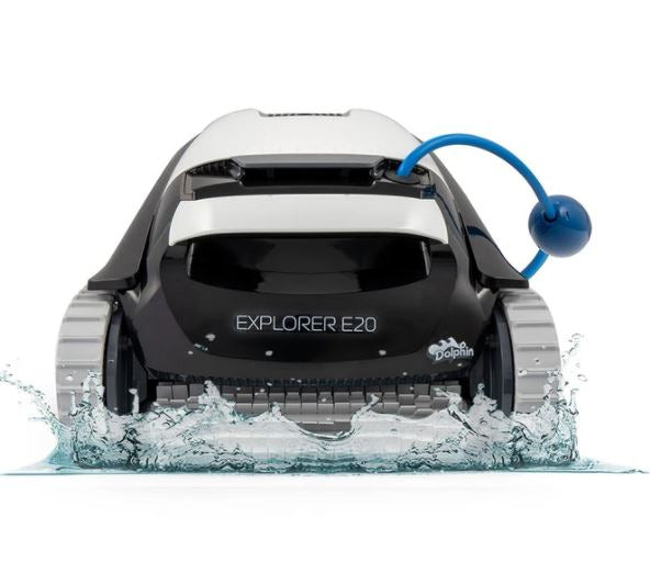 Maytronics Dolphin Explorer E20 Robotic Pool Cleaner - Floor & Wall Cleaning for Small Pools