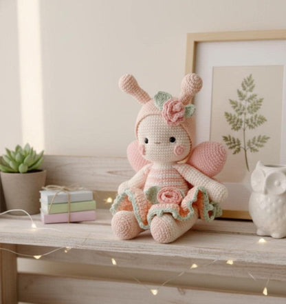 Handmade Crochet Butterfly Plush Toy