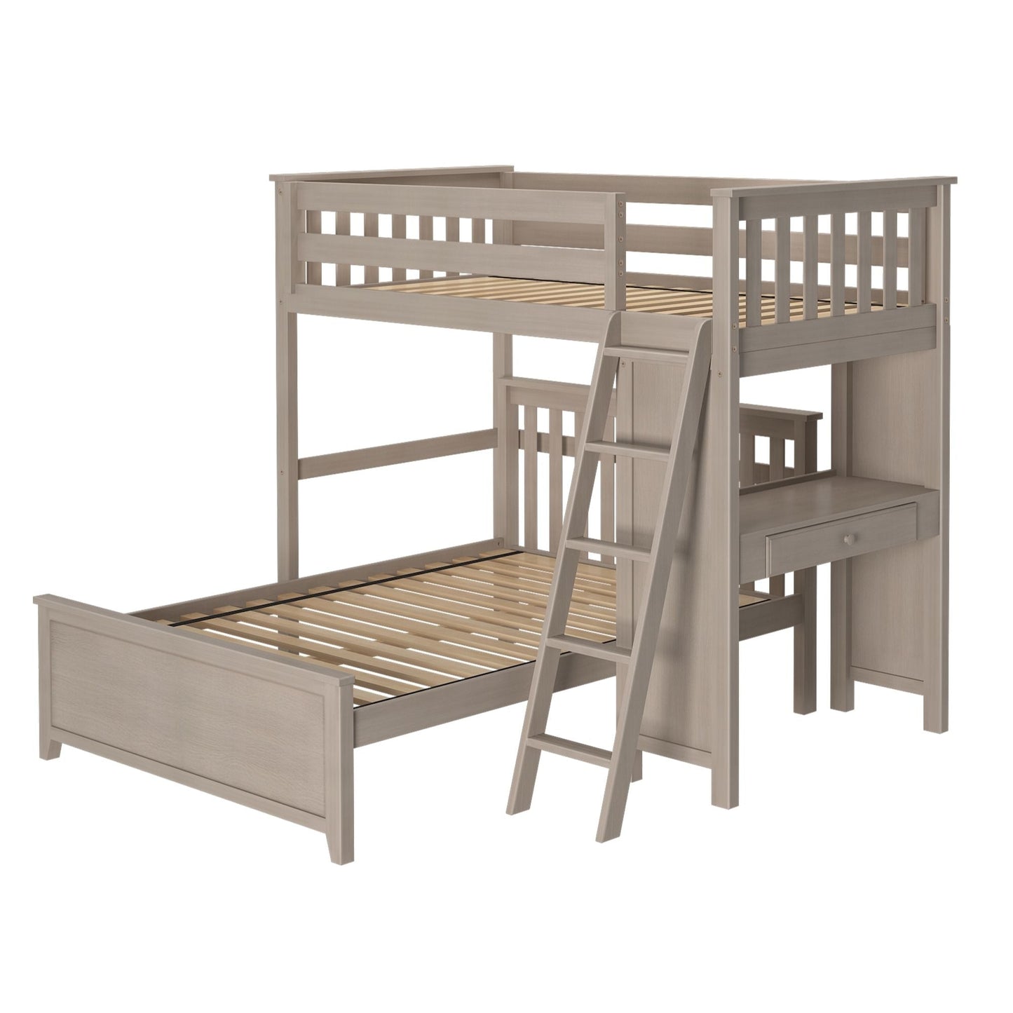 Ambire - L-Shaped Twin Over Full Bunk Bed with Desk