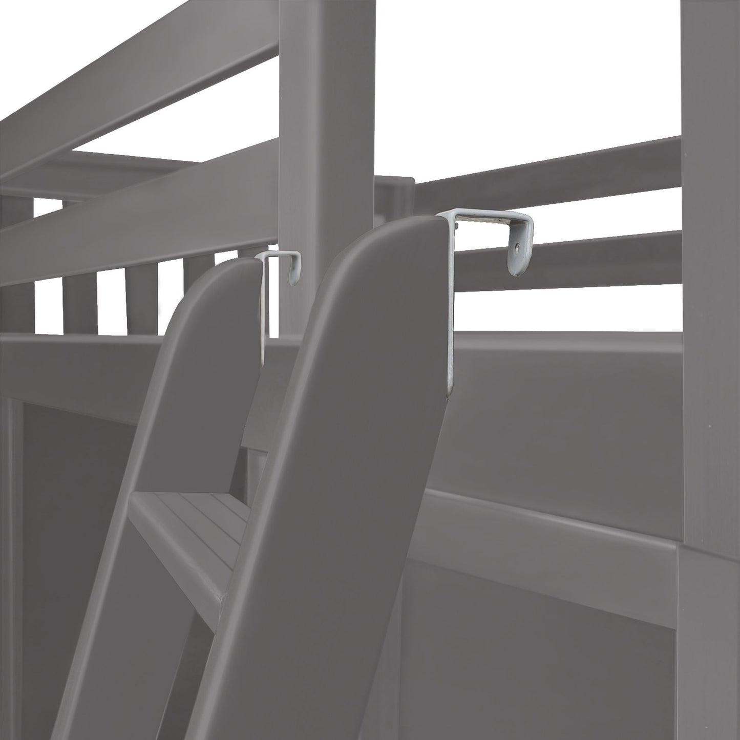 Ambire - Twin Over Twin L-Shaped Bunk Bed with Storage Tower