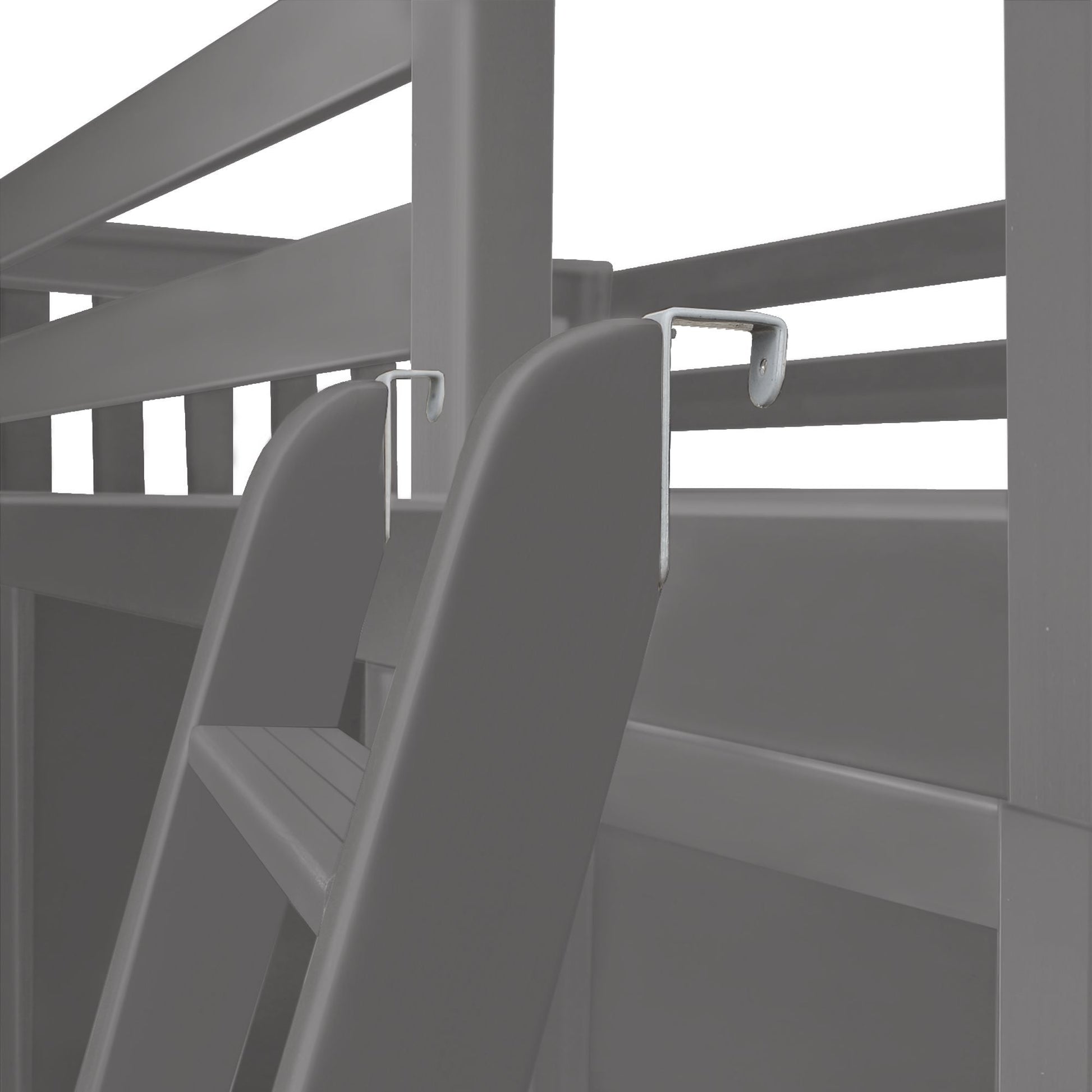 Ambire - Twin Over Twin L-Shaped Bunk Bed with Storage Tower