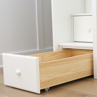 Ambire - High Loft Bed With Staircase And Storage Tower