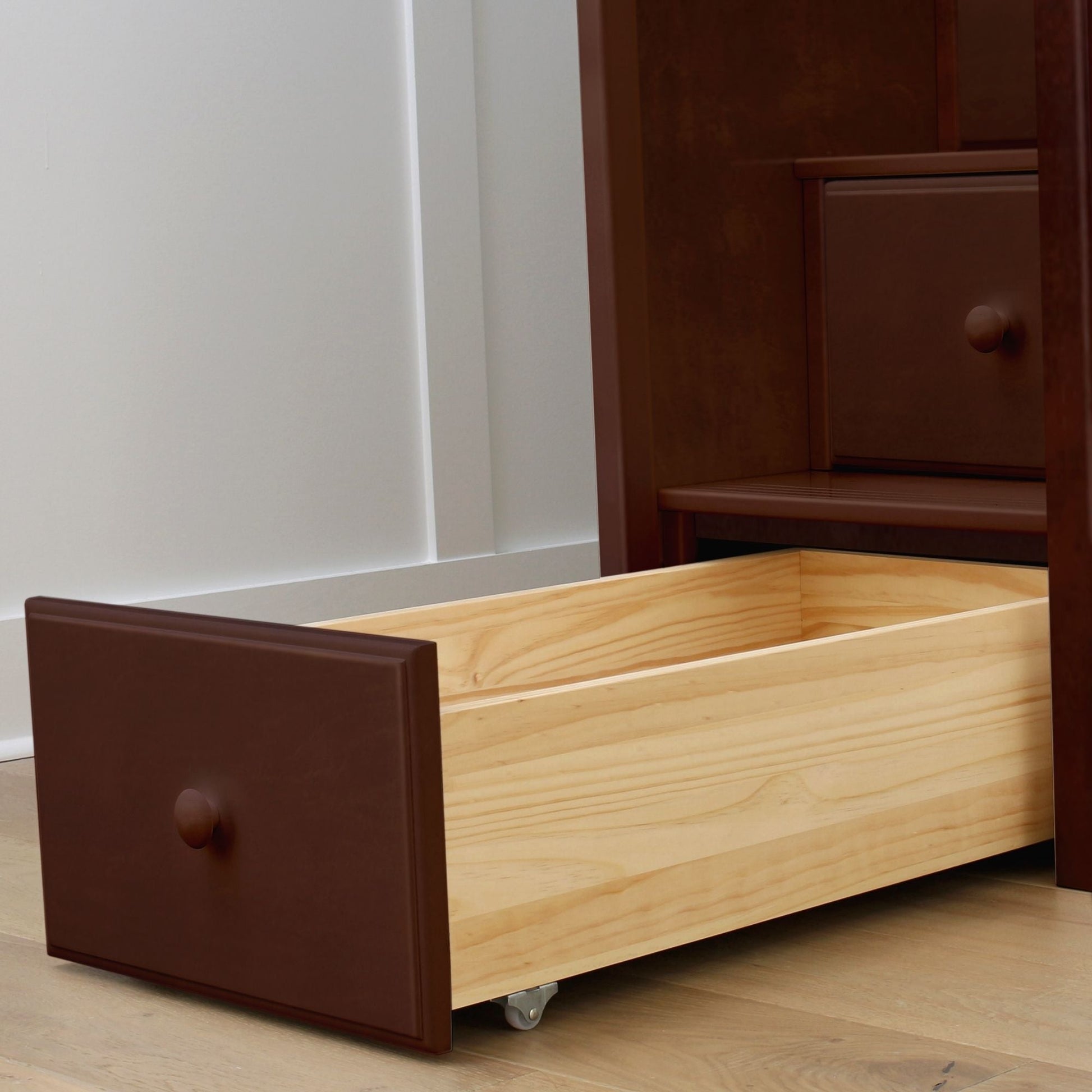 Ambire - High Loft Bed With Staircase And Storage Tower