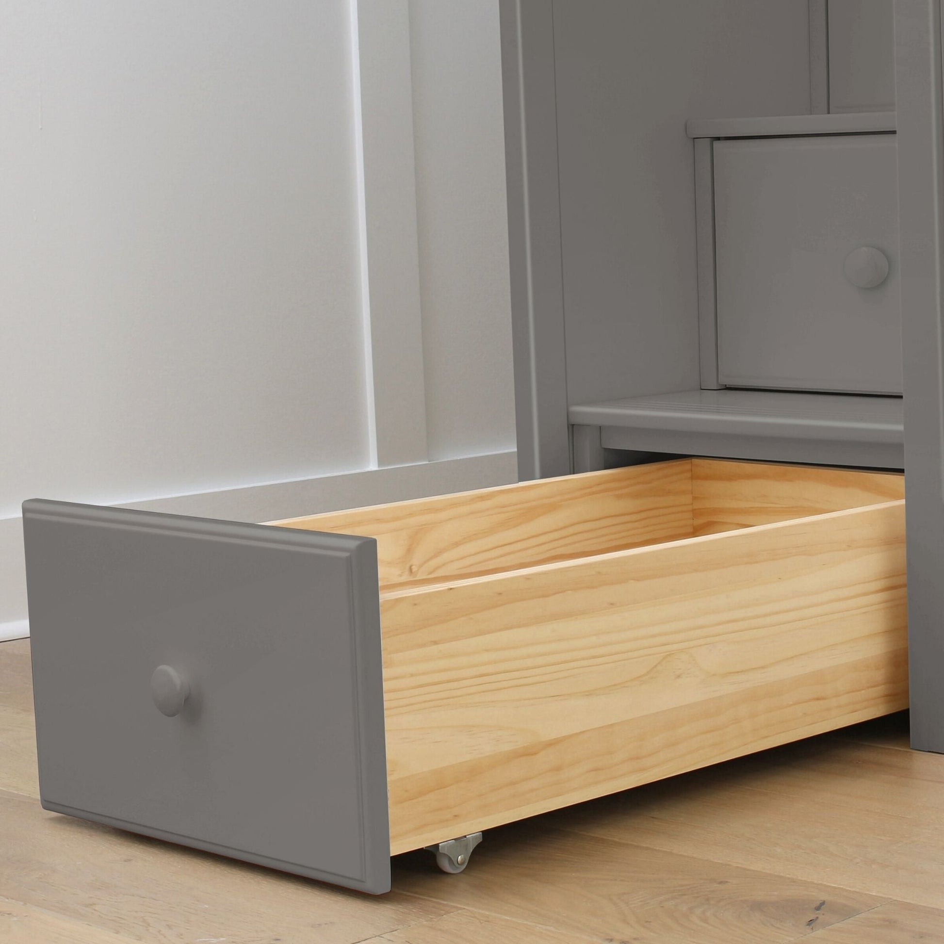 Ambire - High Loft Bed With Staircase And Storage Tower