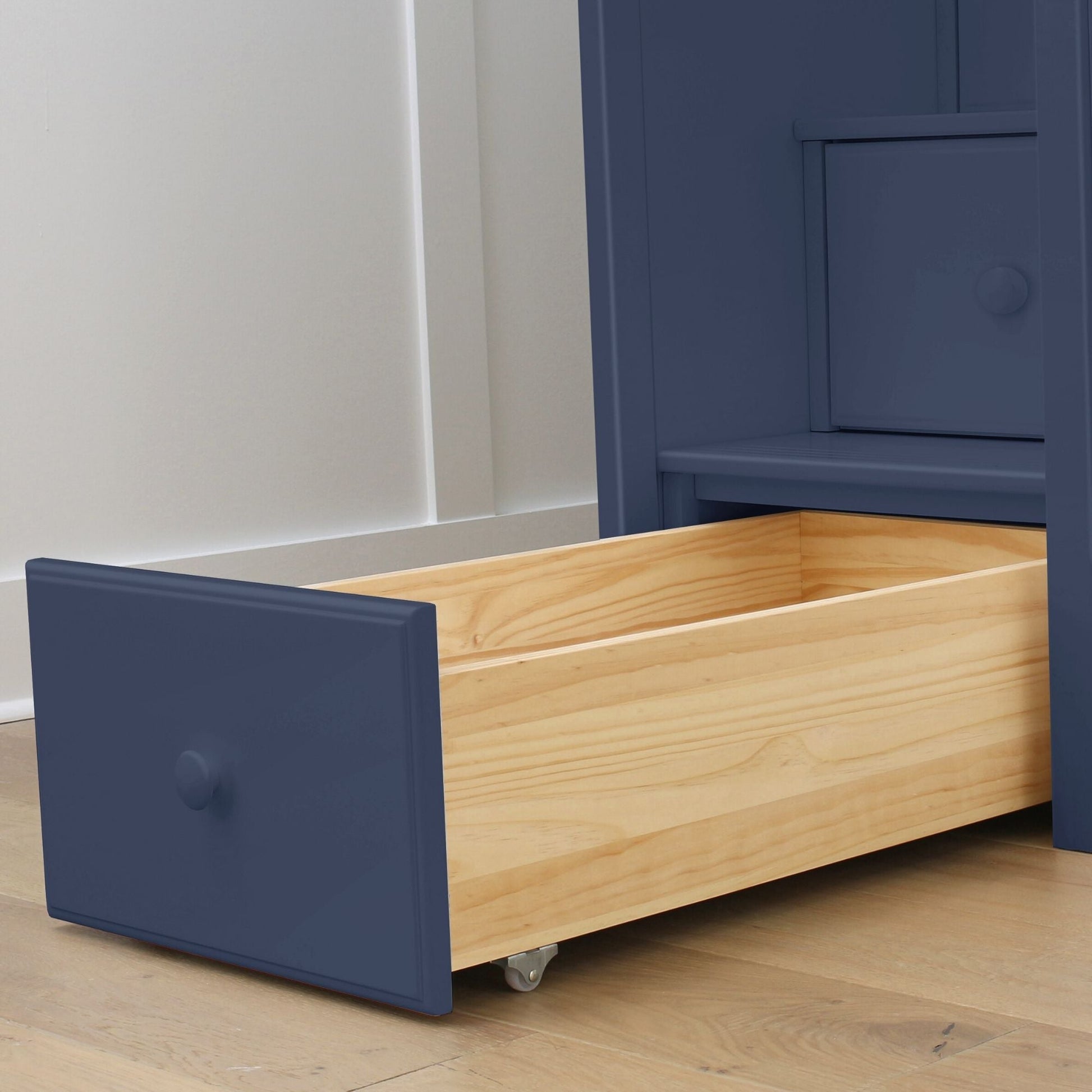 Ambire - High Loft Bed With Staircase And Storage Tower