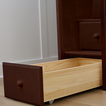 Ambire - Twin Over Twin L-Shaped Bunk Bed with Dual Storage Towers