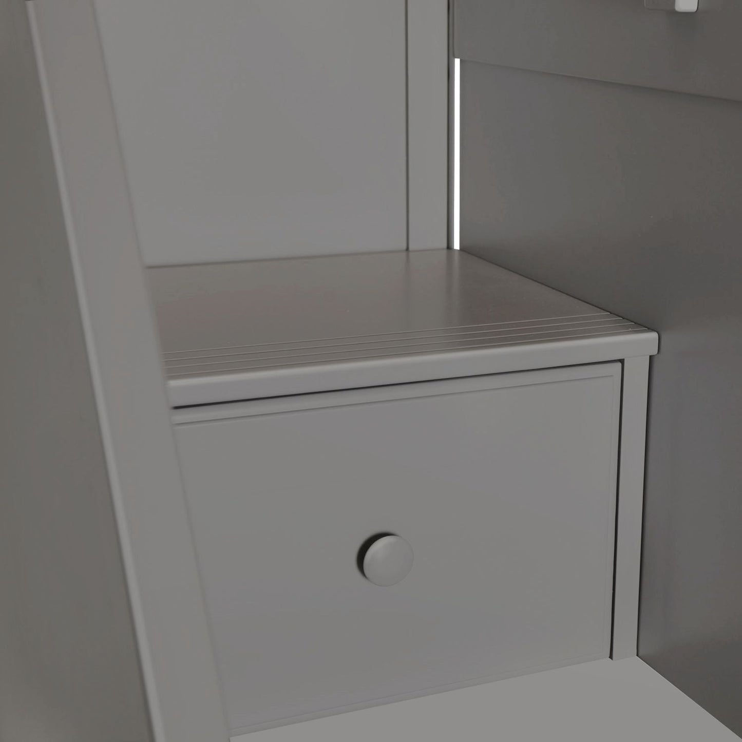 Ambire - Twin Over Twin L-Shaped Bunk Bed with Dual Storage Towers