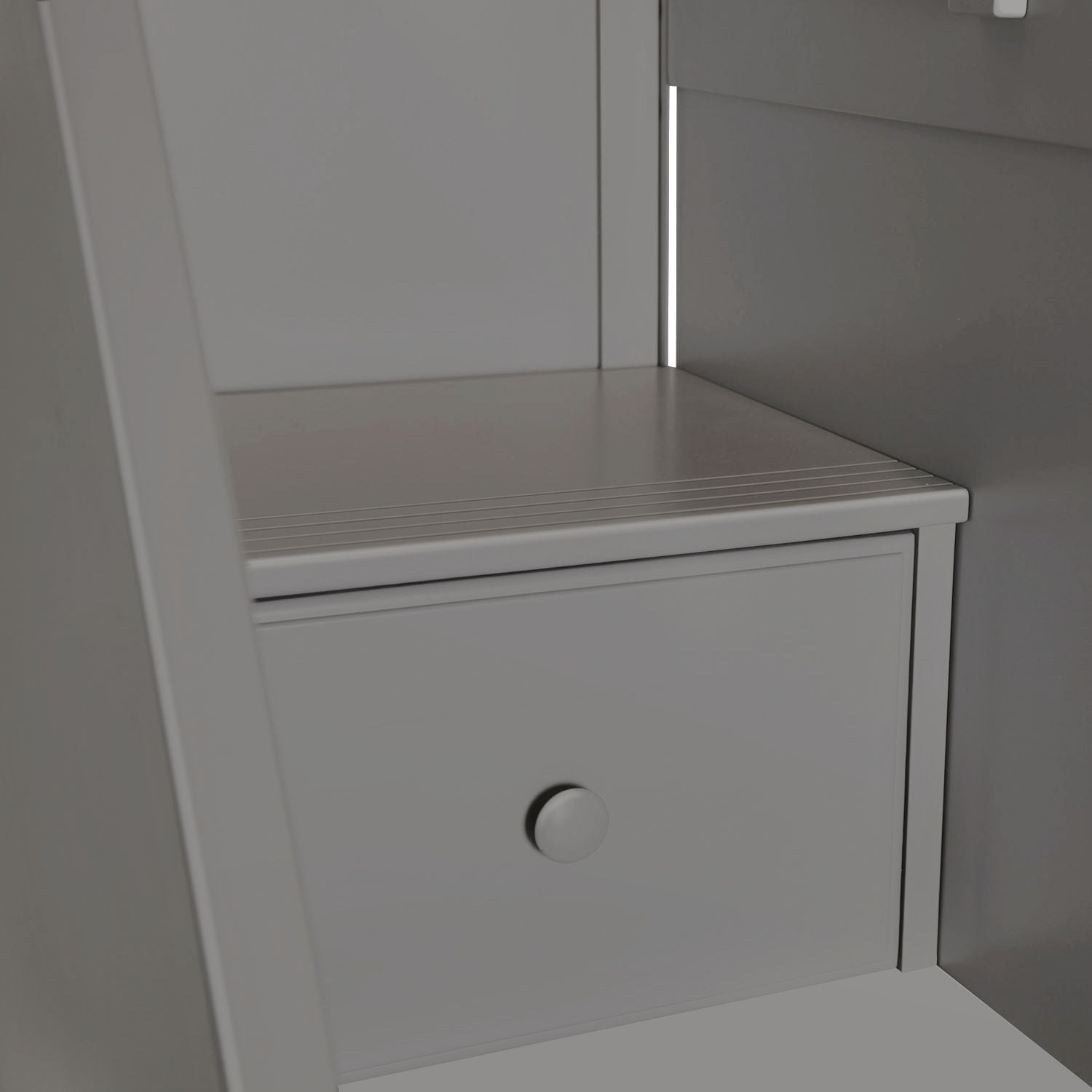 Ambire - Twin Over Twin L-Shaped Bunk Bed with Dual Storage Towers