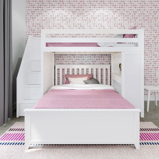 Ambire - L-Shaped Bunk Bed With Staircase And Desk