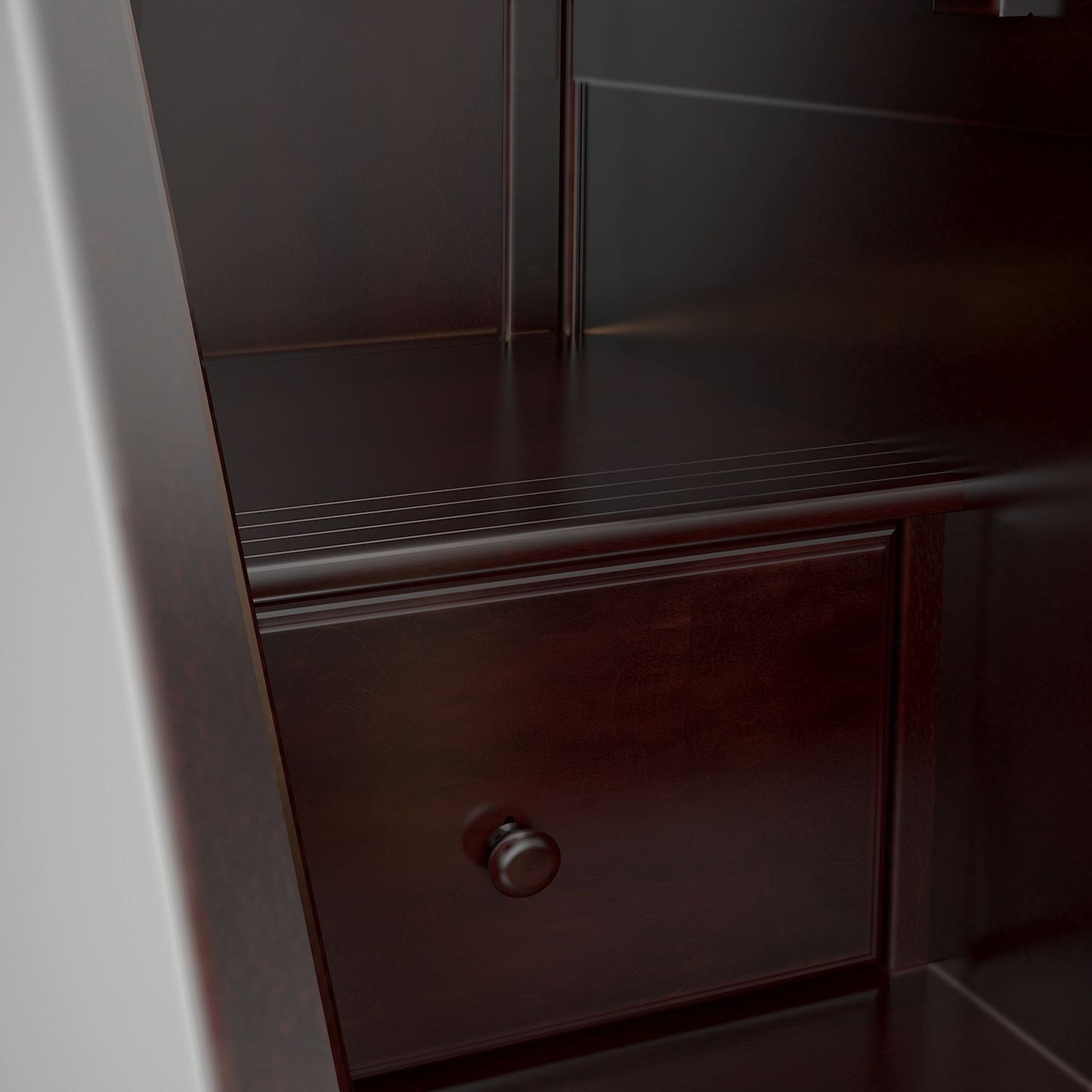 Ambire - High Loft Bed With Staircase, Desk And Storage