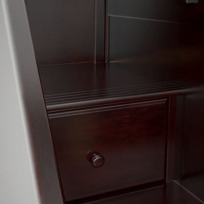 Ambire - High Loft Bed With Staircase, Desk And Storage