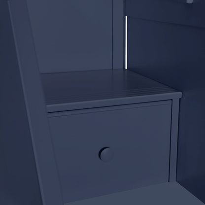 Ambire - High Loft Bed With Staircase, Desk And Storage