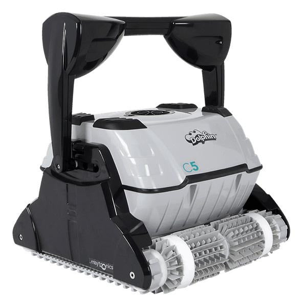 Maytronics Dolphin C5 Robotic Pool Cleaner - Commercial Grade with Remote & Caddy
