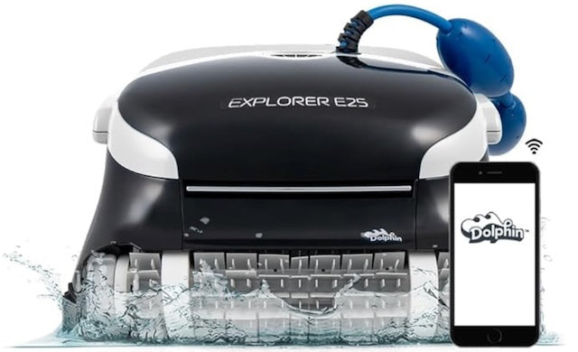 Dolphin Explorer E25 Wi-Fi Robotic Pool Vacuum Cleaner - Automatic Floor & Wall