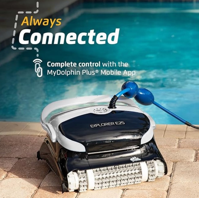 Dolphin Explorer E25 Wi-Fi Robotic Pool Vacuum Cleaner - Automatic Floor & Wall