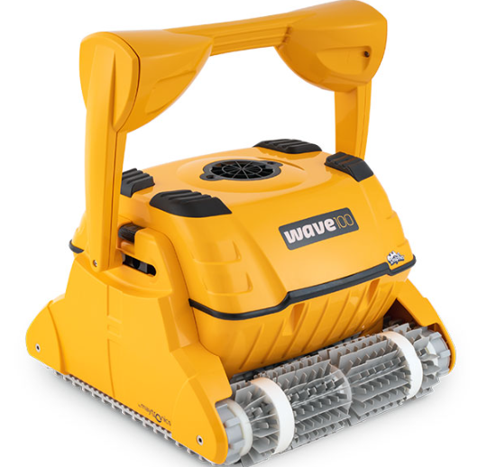 Maytronics Dolphin Wave 100 Robotic Pool Cleaner - Commercial Grade with Remote & Caddy