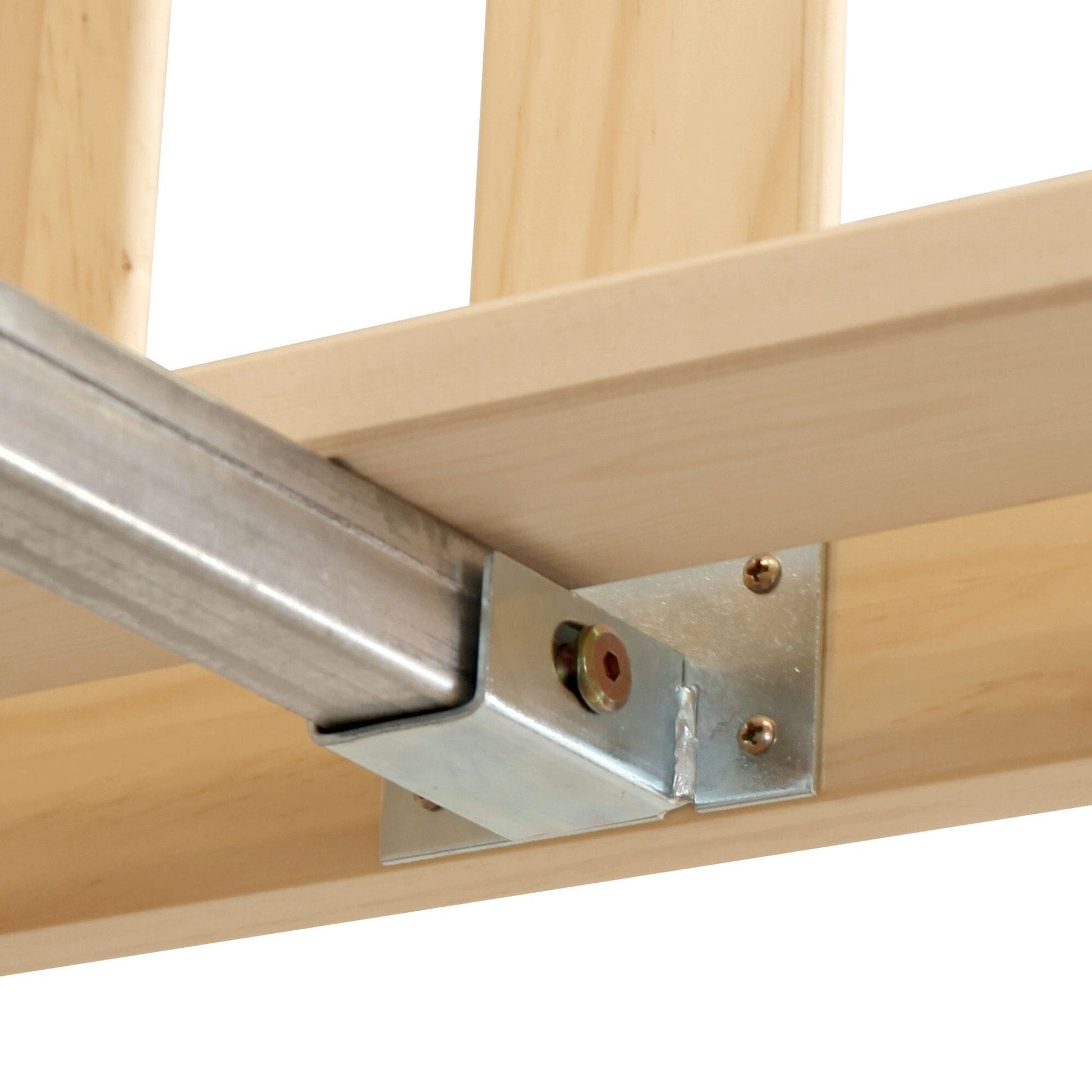 Ambire - Classic Solid Wood Slatted Twin Bed