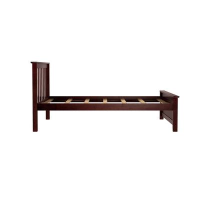 Ambire - Classic Solid Wood Slatted Twin Bed