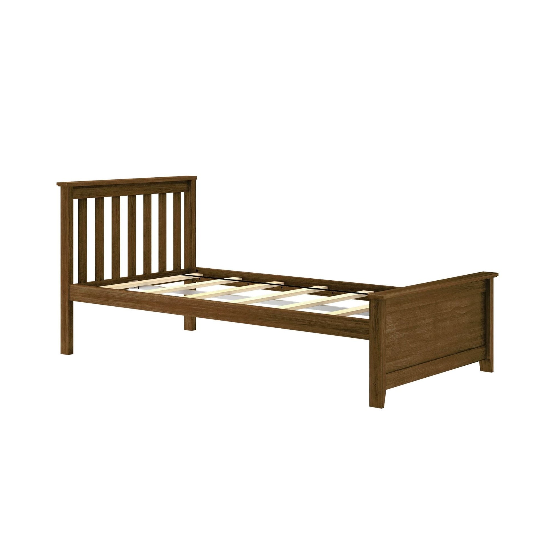 Ambire - Classic Solid Wood Slatted Twin Bed