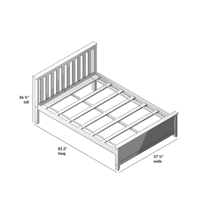 Ambire - Classic Solid Wood Full Bed