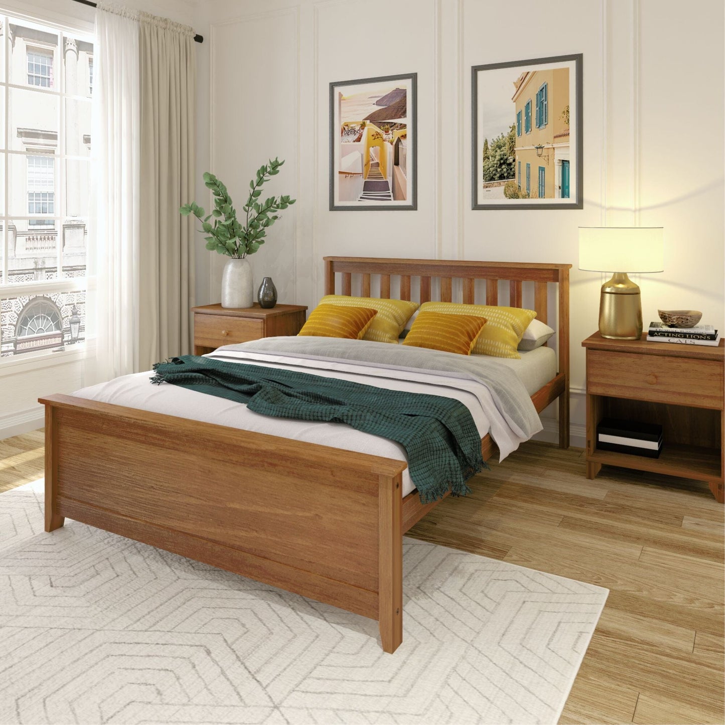 Ambire - Classic Solid Wood Full Bed