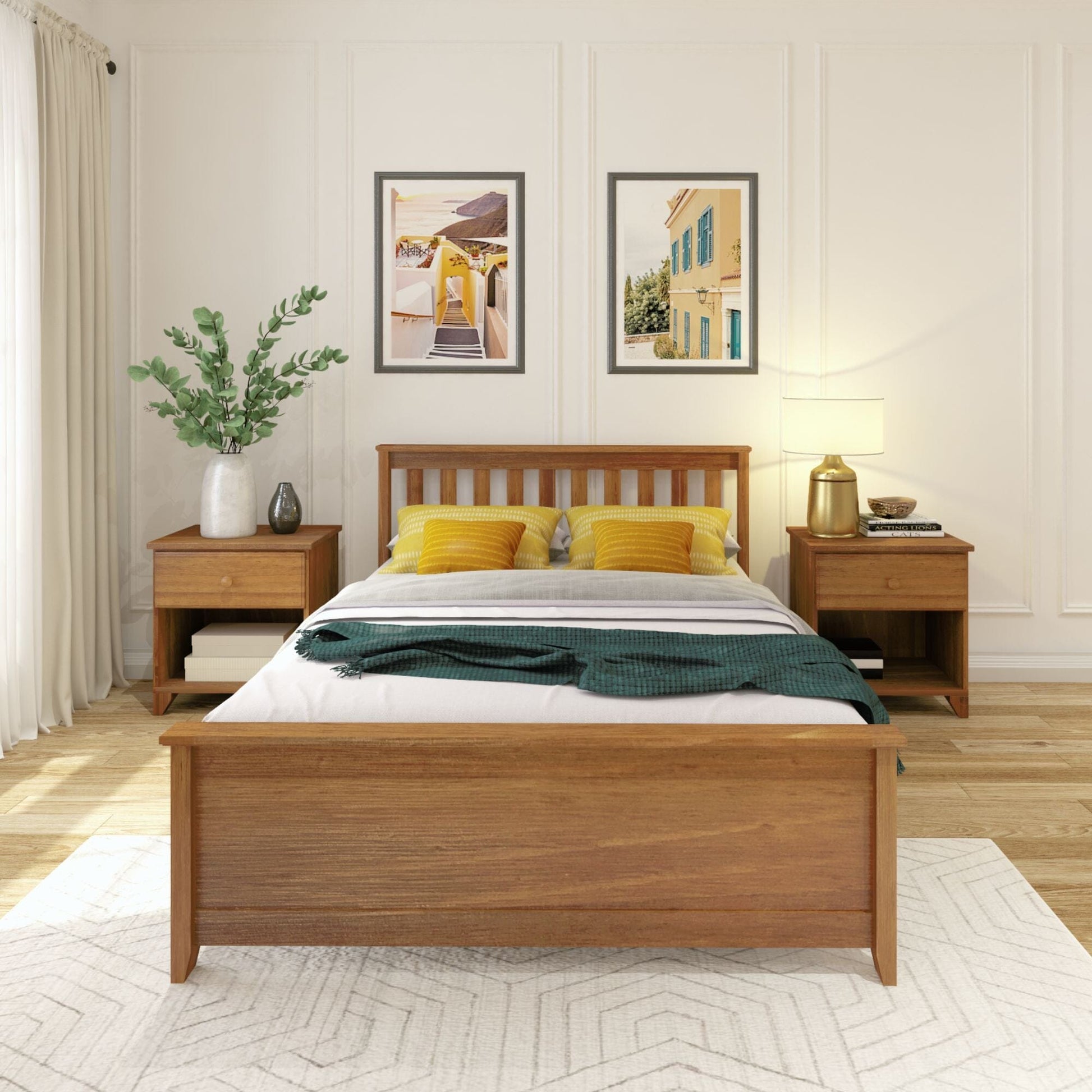 Ambire - Classic Solid Wood Full Bed