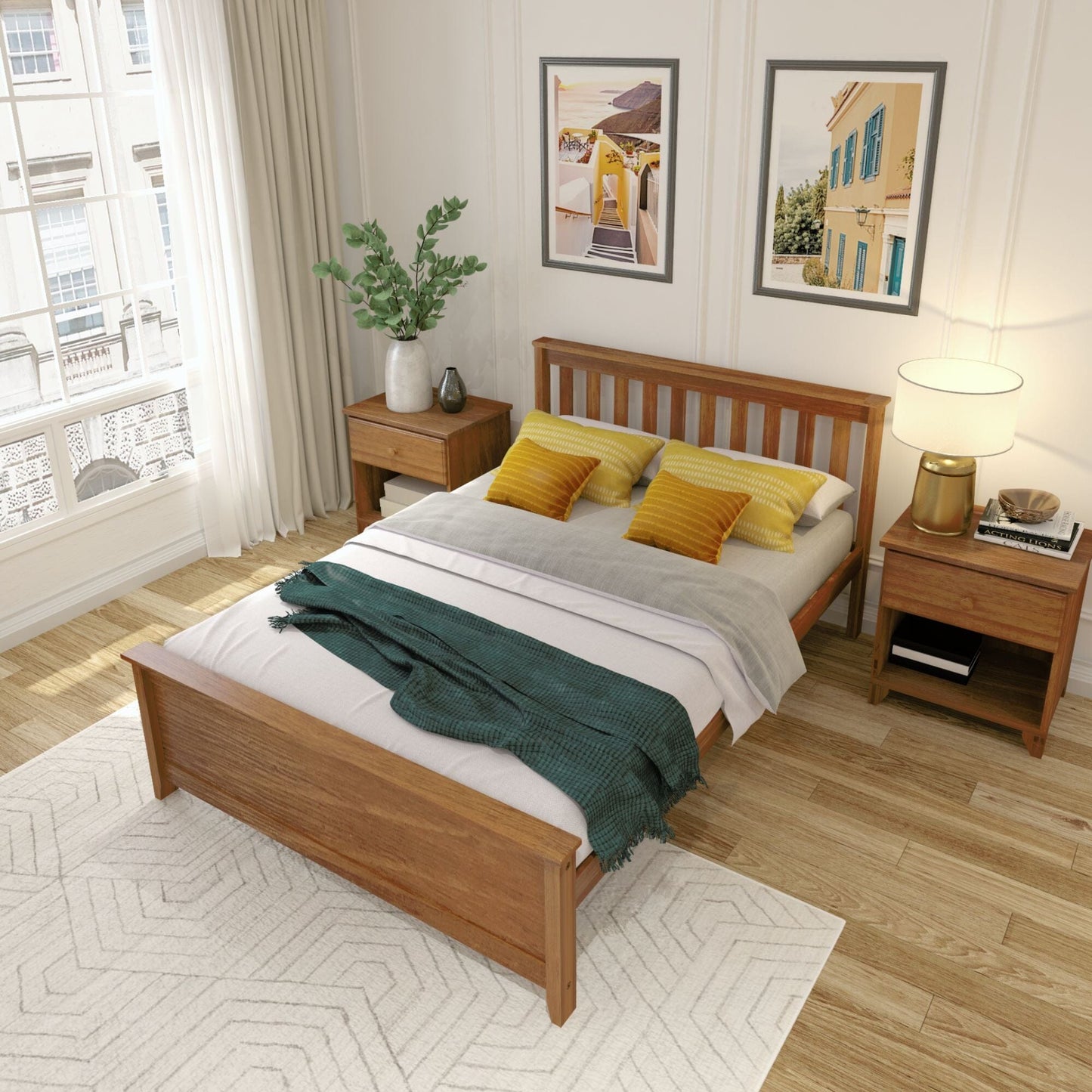 Ambire - Classic Solid Wood Full Bed