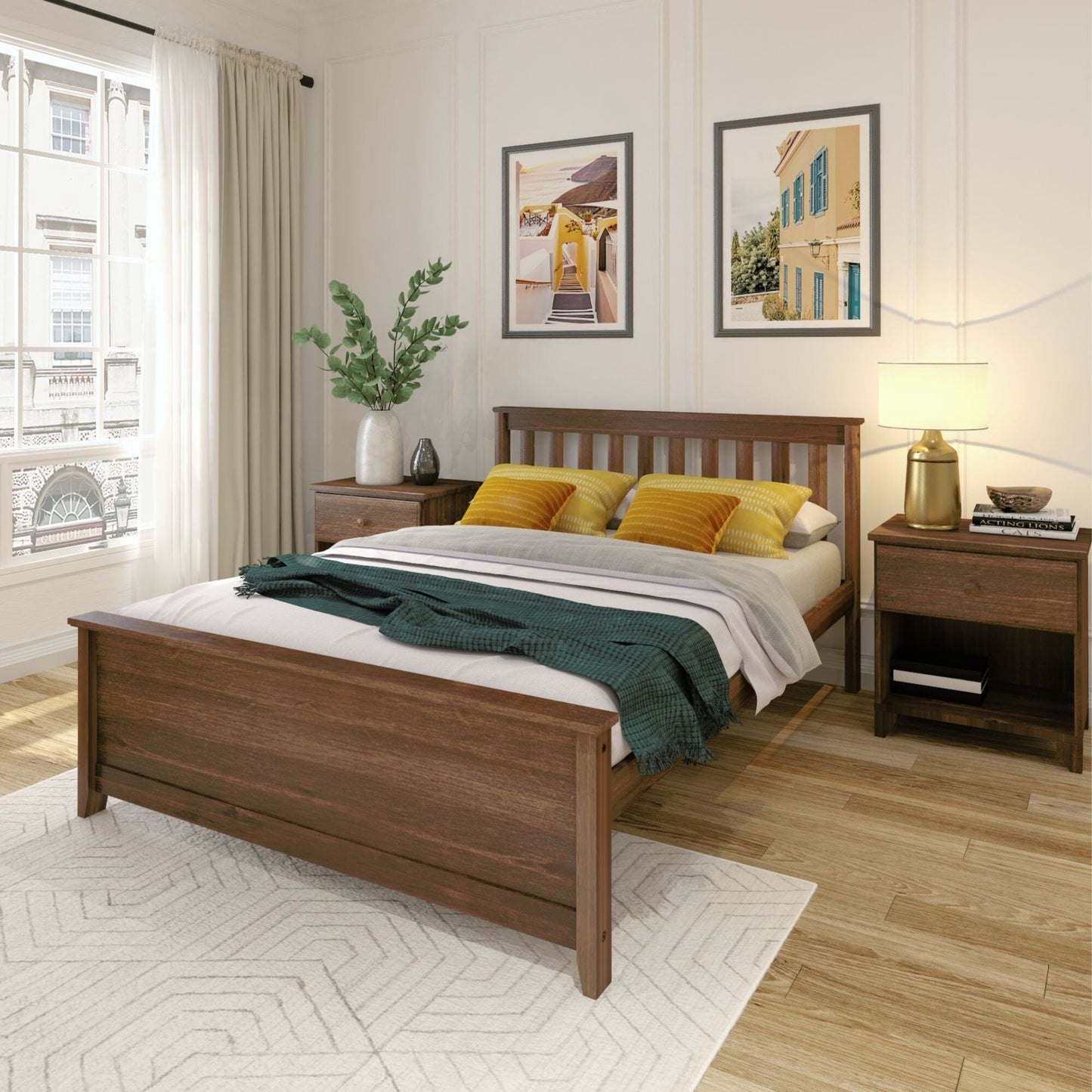 Ambire - Classic Solid Wood Full Bed