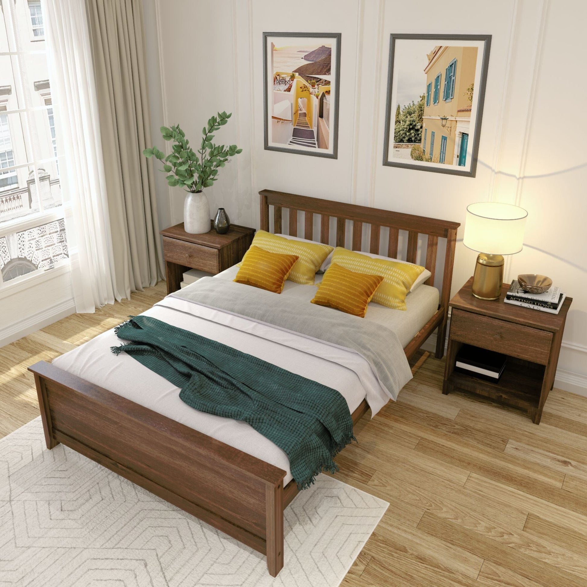Ambire - Classic Solid Wood Full Bed