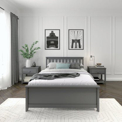 Ambire - Classic Solid Wood Full Bed