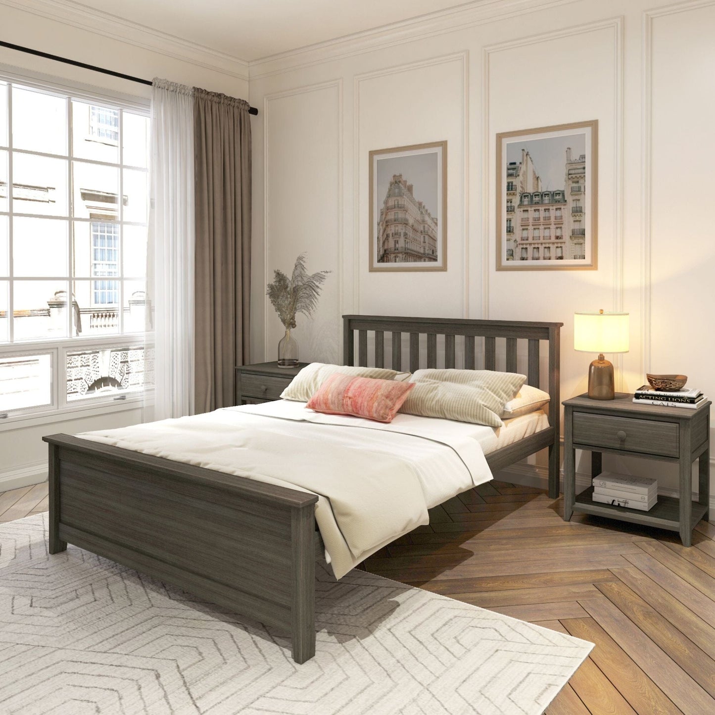Ambire - Classic Solid Wood Full Bed