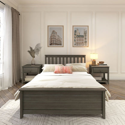 Ambire - Classic Solid Wood Full Bed