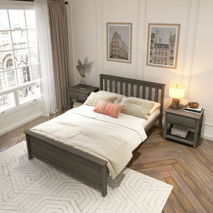 Ambire - Classic Solid Wood Full Bed